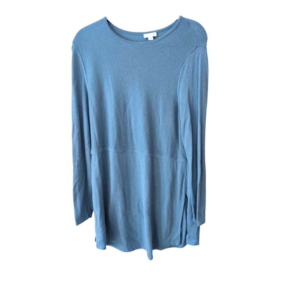 J. Jill Grace Wool Blend Blue Sweater Tunic Size Medium‎
